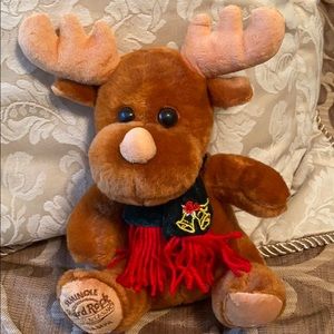 New Hard Rock stuffed Reindeer w/Christmas Scarf